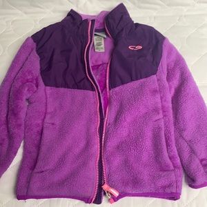 Girls zip up fleece jacket